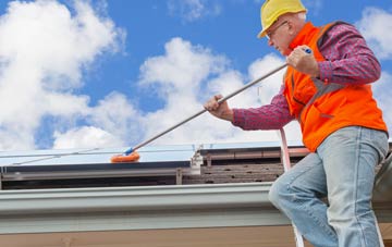 Achlyness soft wash roof cleaning